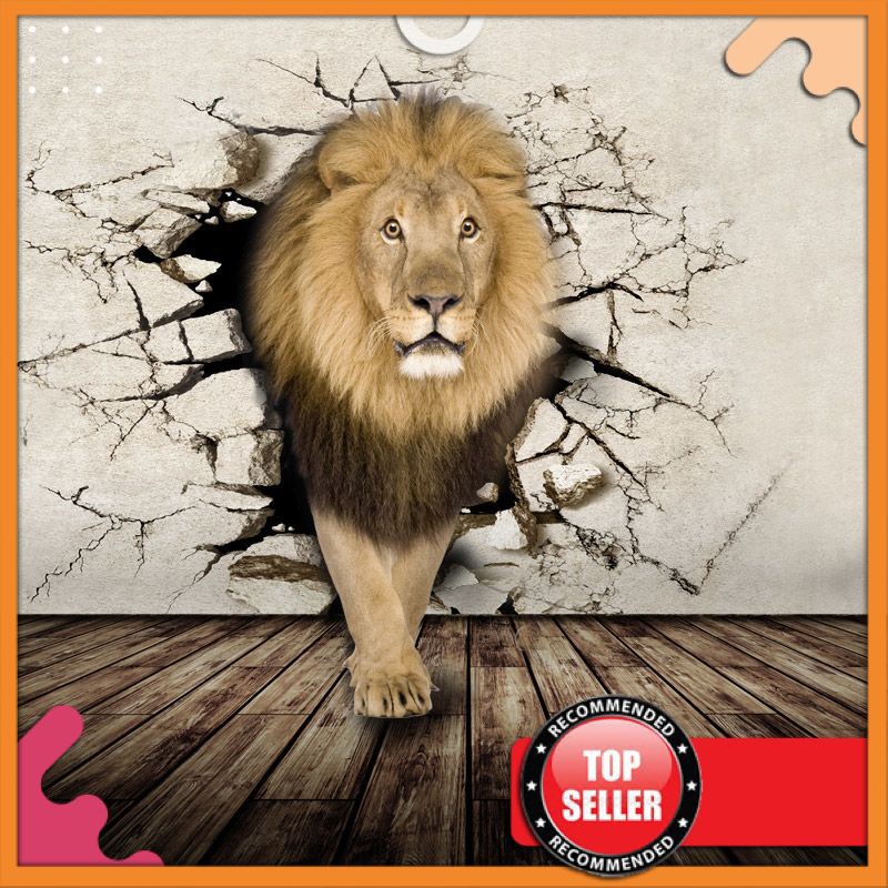 Jual Terbaru 3D Manusia Hidup Hewan Lukisan Dinding Wallpaper Disesuaikan Badak Singa Gajah Kain Bukan Indonesia|Shopee Indonesia 800_x_800_jpg
