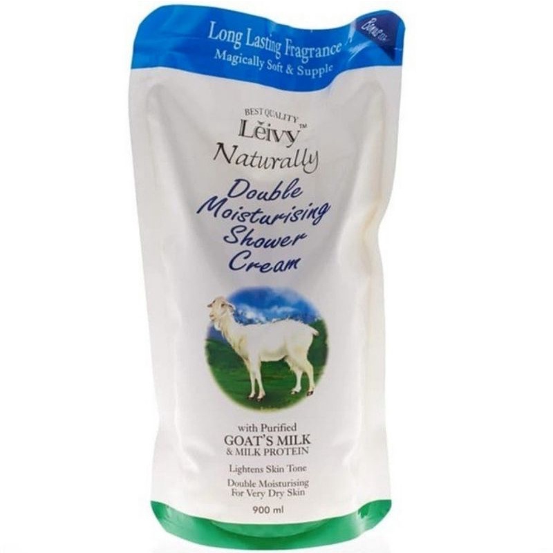 Jual Sabun Mandi Susu Kambing Leivy Shower Cream 450ml 900ml Wangi Original Shopee Indonesia