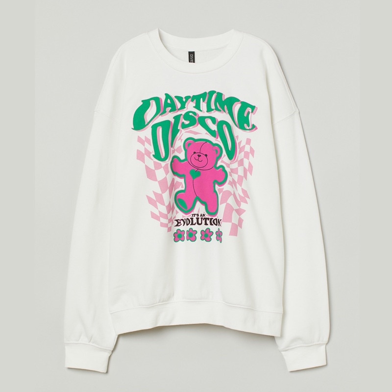 Jual Daytime Disco Crewneck by H*M FULLTAG & LABEL Shopee Indonesia
