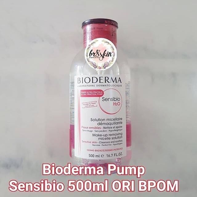 Jual BIODERMA Pump SENSIBIO H2O Micellar Water 500ml ORI BPOM Indonesia