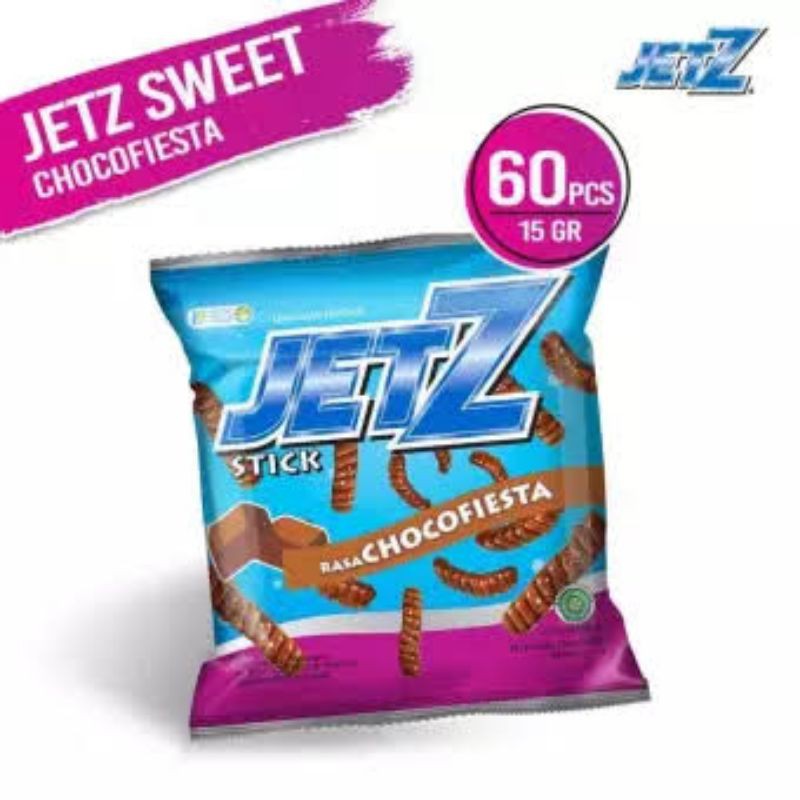 Jual Jetz Cokelat Choco Fiesta 1 Dus Isi 60 Pcs Chiki Jetz Stik Coklat | Shopee Indonesia