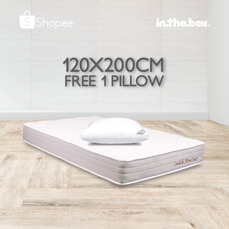 Kasur spring bed inthebox Ukuran 120 x 200 (Full) FREE SHIPPING Shopee Indonesia