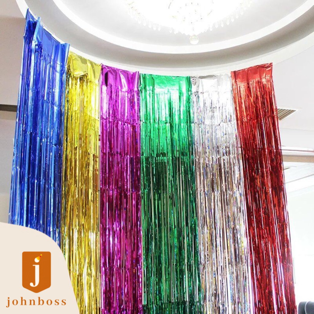 Curtain Foil / Backdrop / Background / Hiasan Ulang Tahun / Hiasan