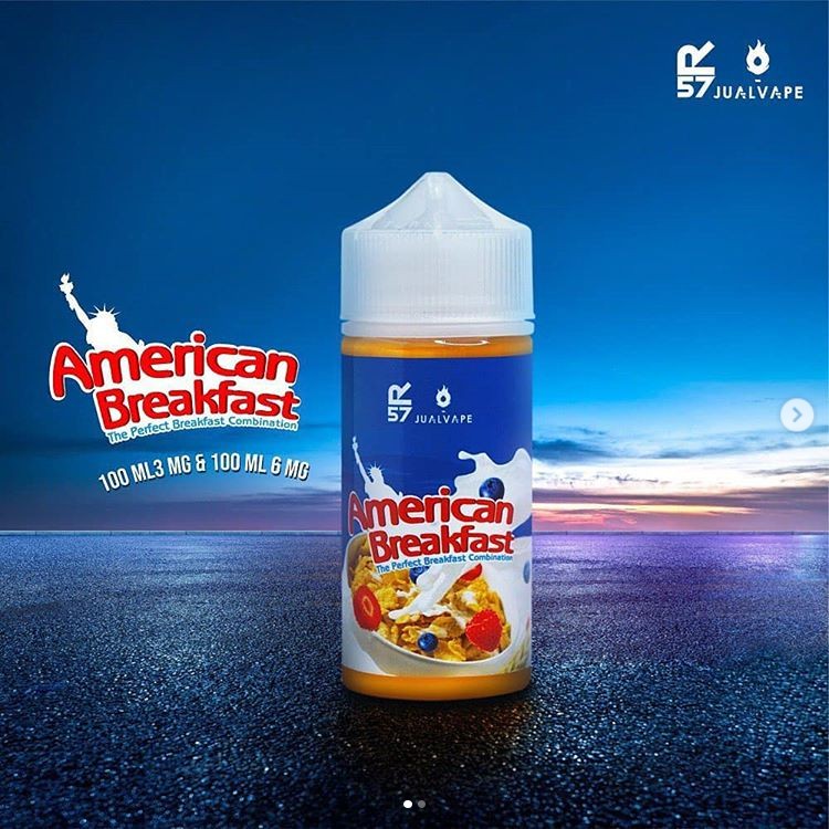 Liquid freebase American breakfast v2 100mL nic 03 MG 06