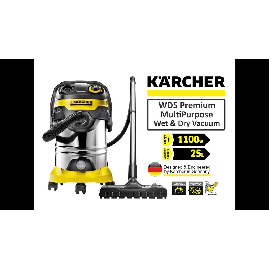 Jual Vacuum Cleaner Wet And Dry Karcher Wd 5 Premium. Wd5 Penyedot Debu | Shopee Indonesia