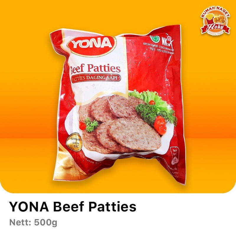 Jual Yona Beef Patties 500 gr Shopee Indonesia