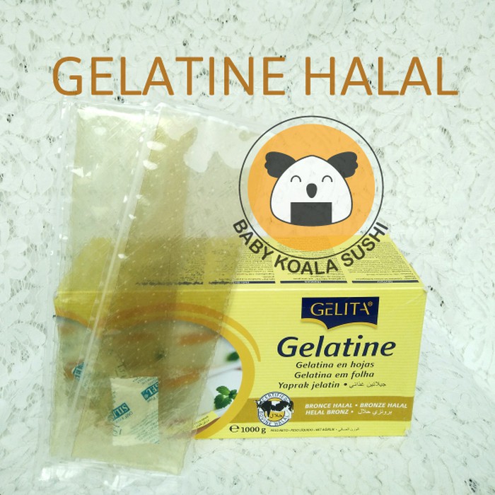 Jual GELATIN HALAL 5 Lembar / Gelatine Sheet Gelita Shopee Indonesia