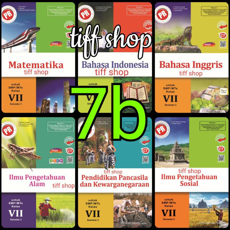 Buku PR/LKS SMP kelas VII, 7 semester 2, 7B (K13 revisi