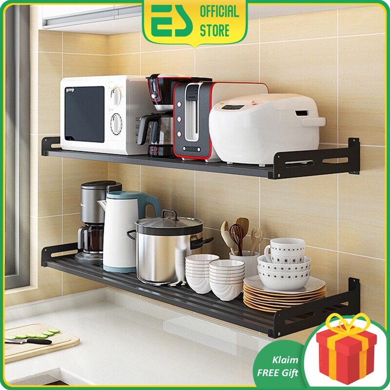 ES Rak Gantung Dapur Stainless Steel Rak Gantung Multifungsi Serbaguna