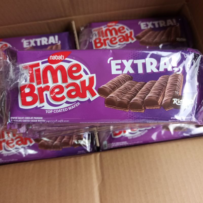 Jual Time Break Richoco Top Coated Wafer Salut Cokelat 48 Gram | Shopee Indonesia