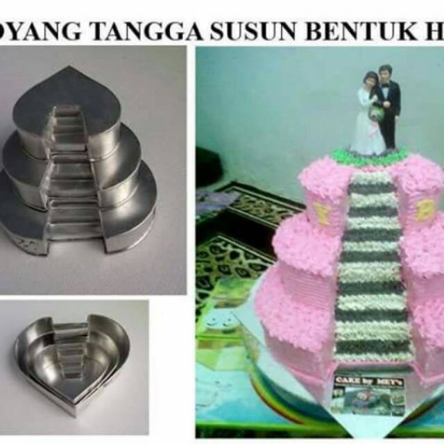 Gambar Kue Pengantin Bentuk Love Serba Pengantin