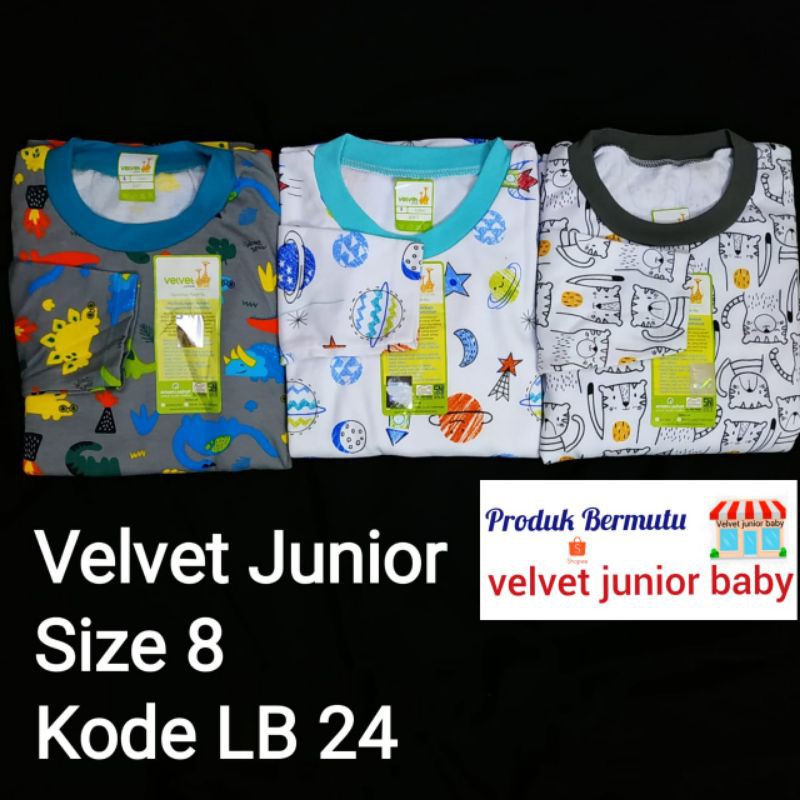 Velvet Junior Size 8 & 9 (3 Setel) Piyama Besar (3) Shopee Indonesia