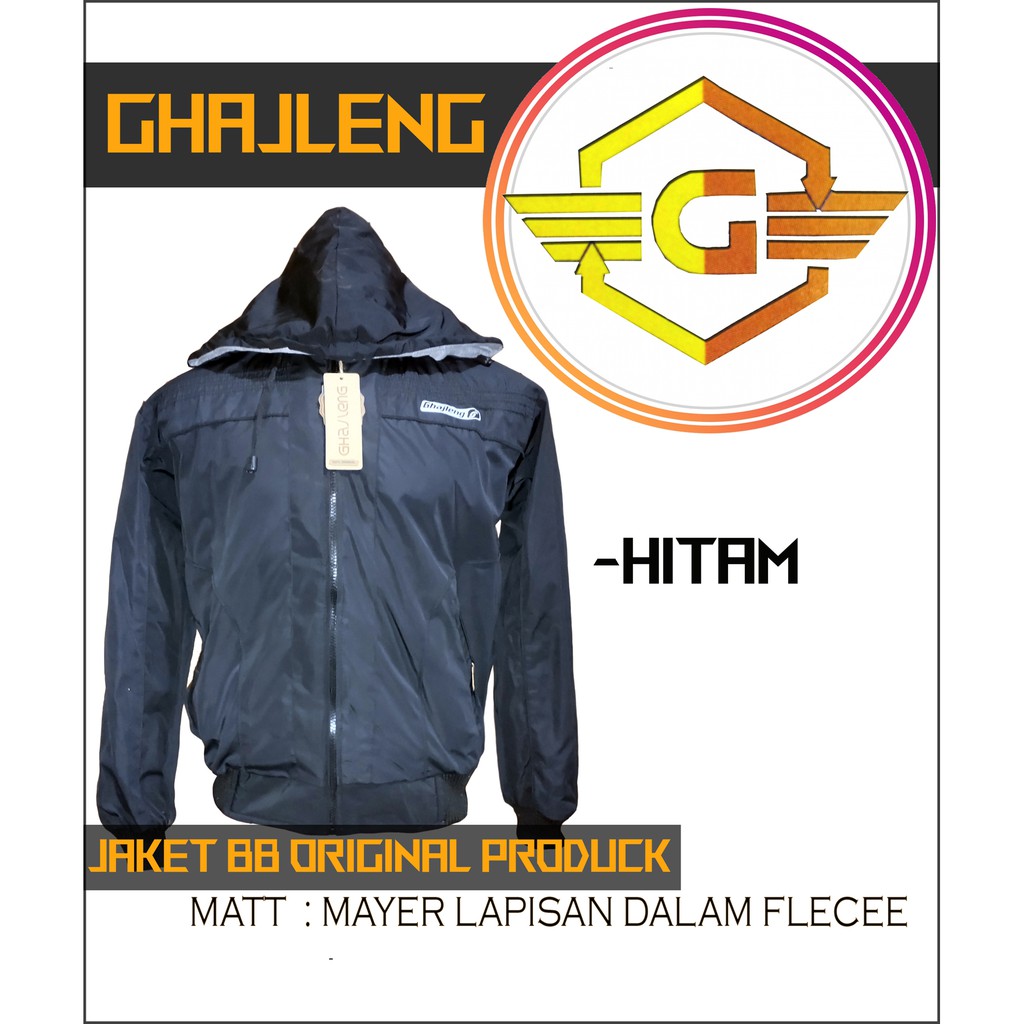 JAKET PARASUT/JAKET BOLAK BALIK PRIA | ORIGINAL GHAJLENG | Shopee Indonesia