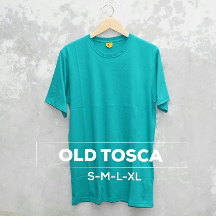 KAOS POLOS COTTON COMBED 30s WARNA TOSCA HIJAU TOSCA Size S M L XL | Shopee  Indonesia