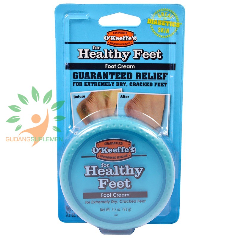 Jual O'keeffe's Healthy Feet Foot Cream Usa - Guaranteed Relief - Krim Kaki Terbaik - Kulit Kering Pecah2 | Shopee Indonesia