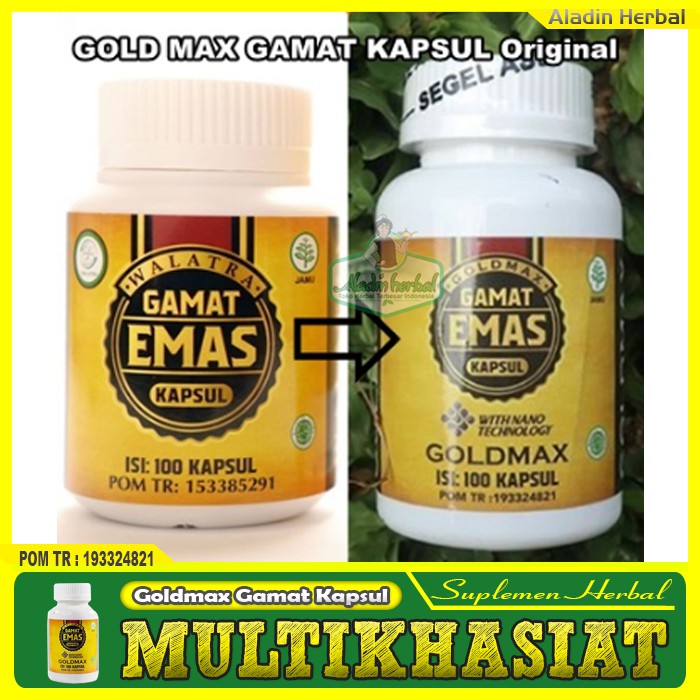 COD - Obat Vertigo Herbal - Walatra Gamat Emas Kapsul Original Kemasan Baru  ( Goldmax Gamat Emas ) | Shopee Indonesia