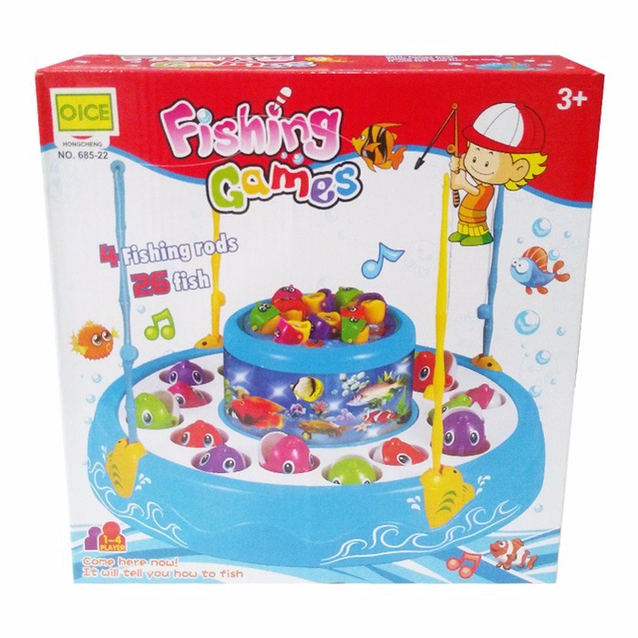Jual Mainan Anak Memancing Ikan Fishing Game 2 Kolam 4 Kail Pancing Fish | Shopee Indonesia