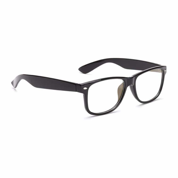 Kacamata (Made in Korea) Warna Hitam Kaca Transparant
