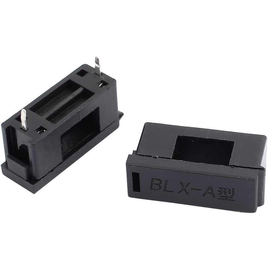 Jual BLXA 5 x 20mm Black Plastic PCB Fuse Holder Box Kotak Sekring