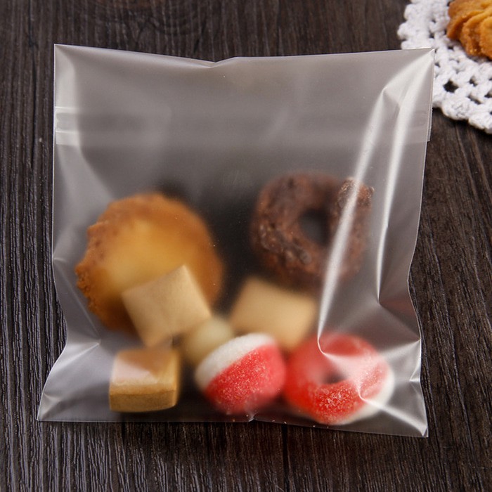 Plastik Opp Seal 11 x 12 tempat bungkus roti, kue, donat packing dove