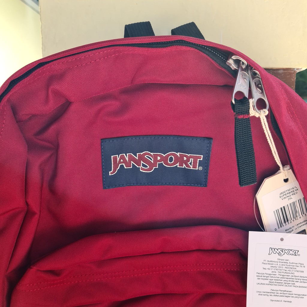 Ukuran Tas Jansport Superbreak