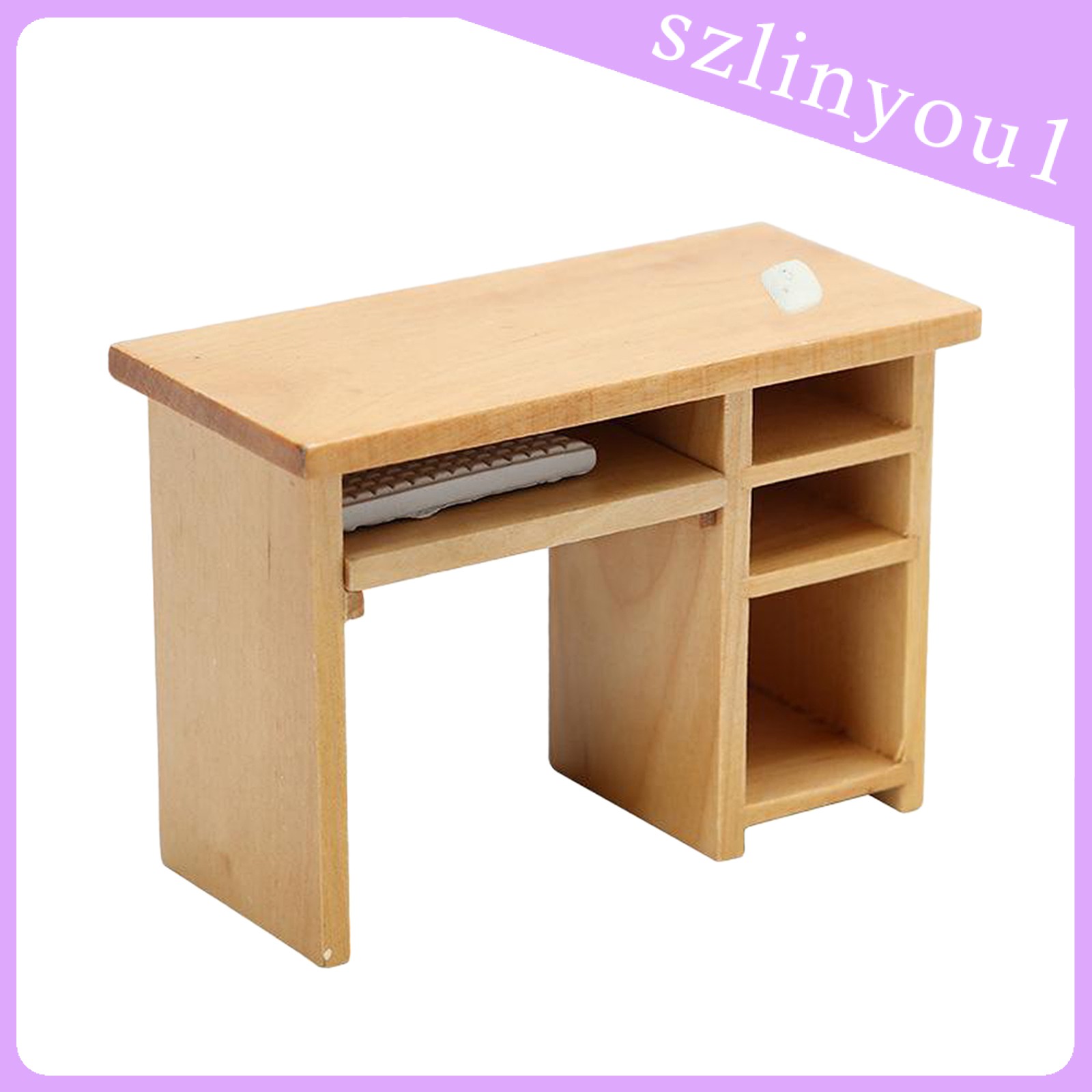 Mainan Miniatur Meja Komputer Kayu Skala 1: 12 Untuk Dekorasi Ruang Belajar  Rumah Boneka | Shopee Indonesia