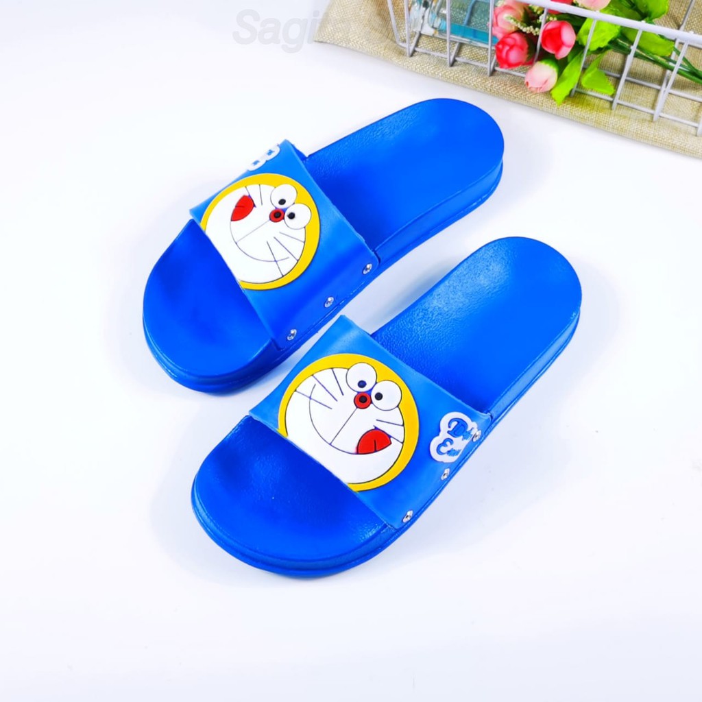 Doraemon Matte Sandal Slipper Wanita Cute Shopee Indonesia
