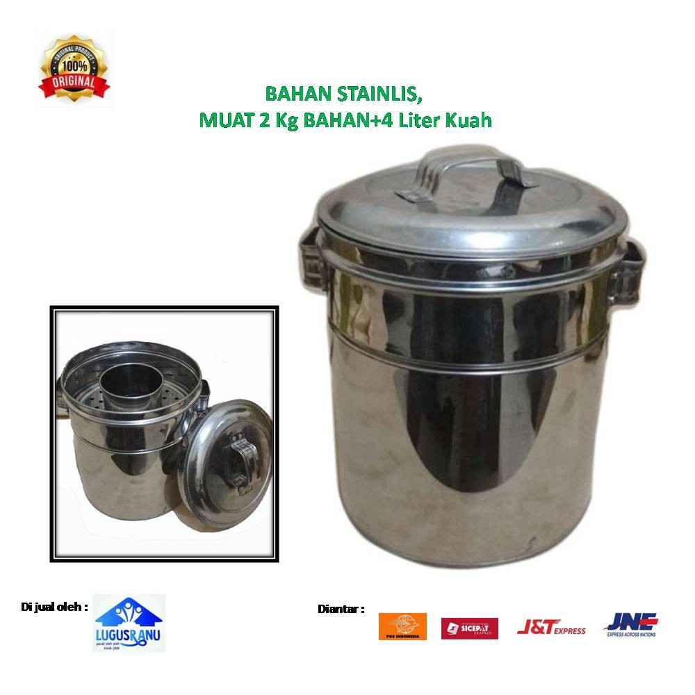 panci bakso stainlis 2kg+4 liter kuah Dandang bakso mini panci murah