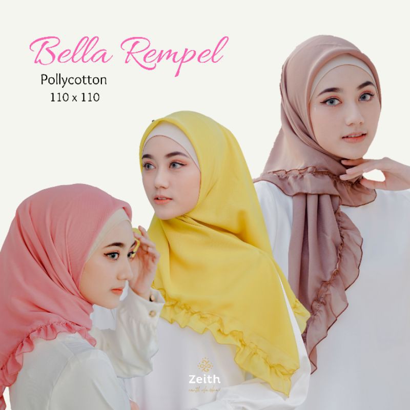 Jilbab Segiempat Bella Square Rempel jilbab curly jilbab rempel hijab