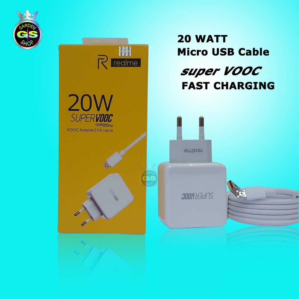 ORIGINAL Charger realme original micro USB Fast Charging 20W Shopee