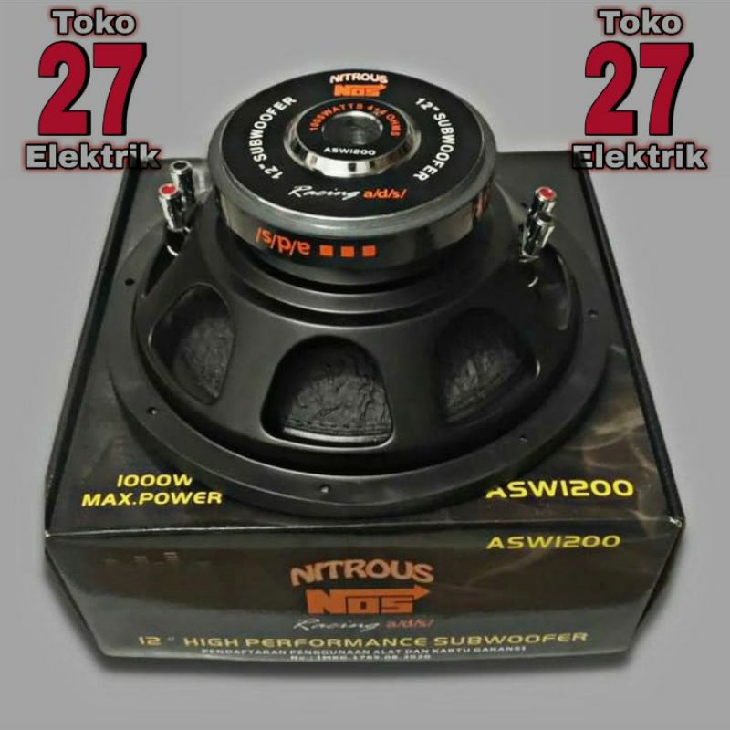 Jual Speaker SUBWOOFER 12 inch ADS ASW1200 NITROUS NOS Shopee Indonesia
