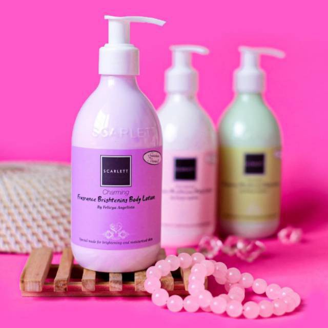 Scarlett Whitening Body Lotion Romansa Jolly Charming