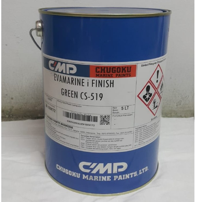 Jual Dijual CAT KAPAL / CAT CHUGOKU EVAMARINE GREEN CS519/ MARINE
