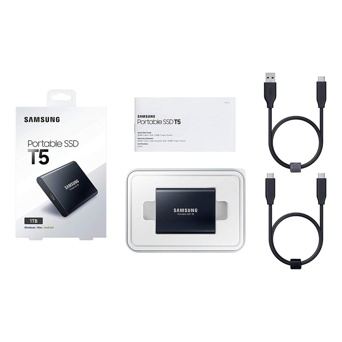 Jual Ssd External Samsung Portable T5 1Tb - Usb 3.1 Black - Kk | Shopee Indonesia
