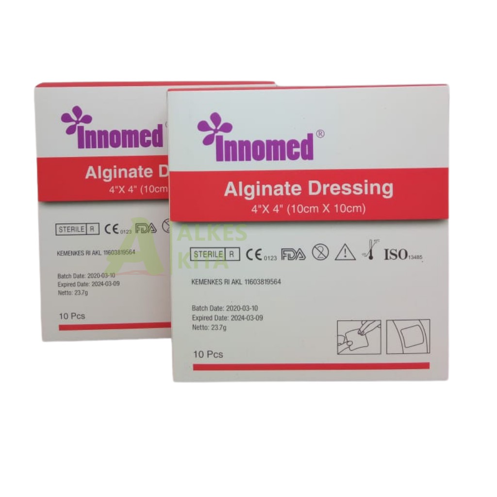 Jual INNOMED Alginate Dressing Pembalut Luka 1 box isi 10 pcs