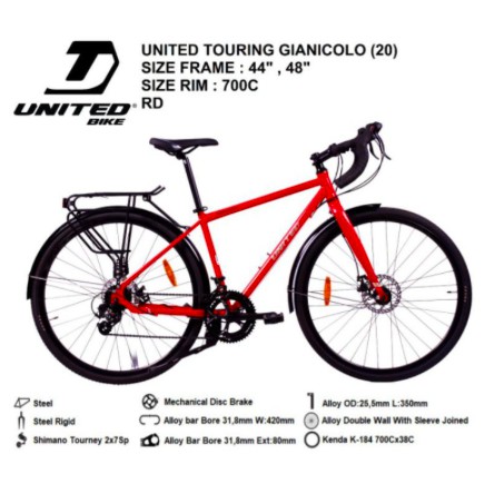 Jual Sepeda Balap Touring 700C Genio Gianicolo | Shopee Indonesia