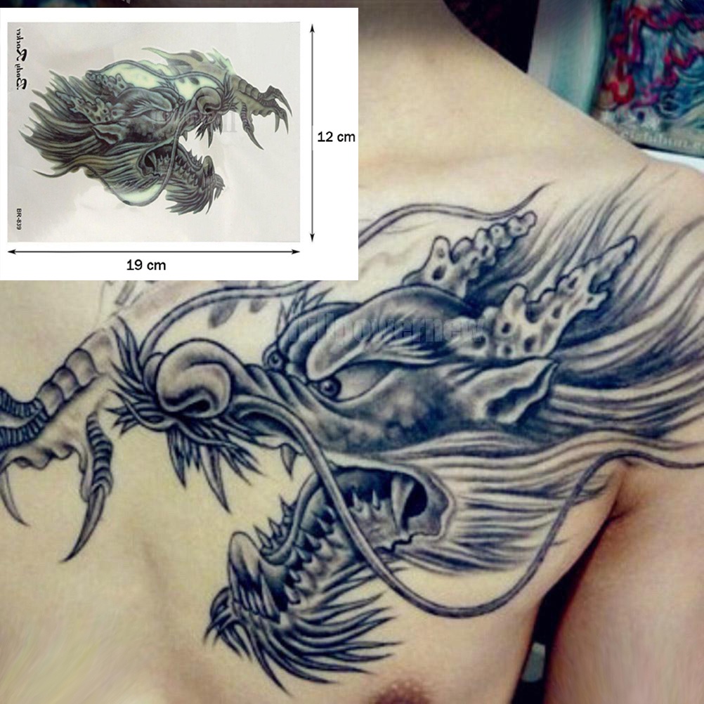 Jual Tattoo Kepala Naga Sticker Tato Naga Tato Temporer Shopee Indonesia