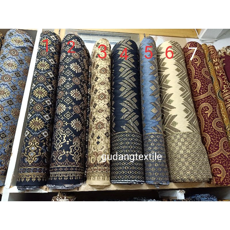 Jual kain batik katun 50s/batik songket halus/kain batik katun songket  Indonesia|Shopee Indonesia