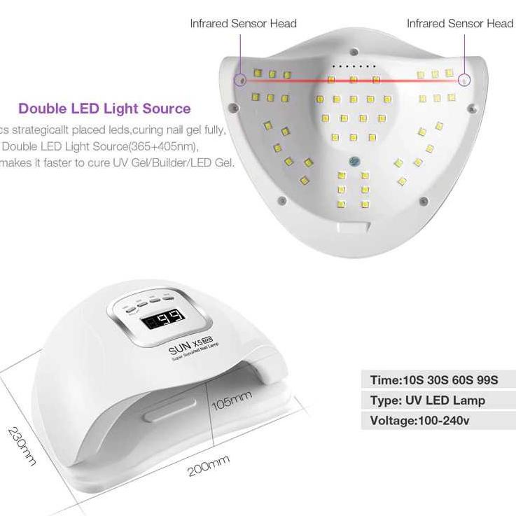 Jual Harga Bersahabat.. Lckmnoffcl Dmoley Sun X5 Max Pengering Kutek Kuku Uv Led Nail Dryer 120W Indonesia|Shopee Indonesia