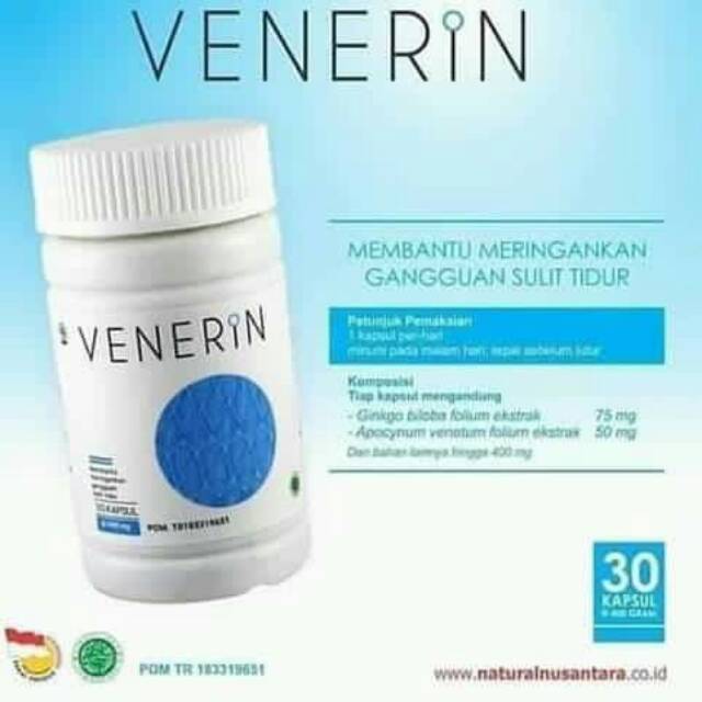 Kapsul Lelap Tidur Obat Insomnia Venerin Nasa Original Shopee Indonesia