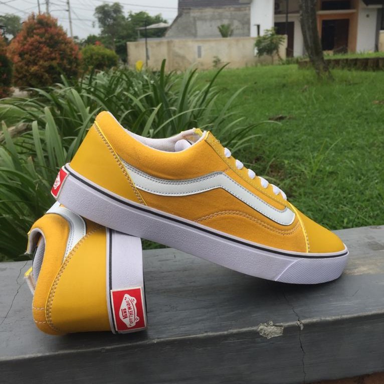 SEPATU VANS OLD SCHOOL SEPATU SNEAKERS PRIA WANITA SEPATU KUNING