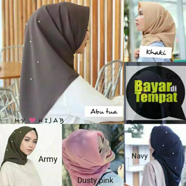 JILBAB MUTIARA SEGIEMPAT MUTE HIJAB SEGI EMPAT BELLA SQUARE