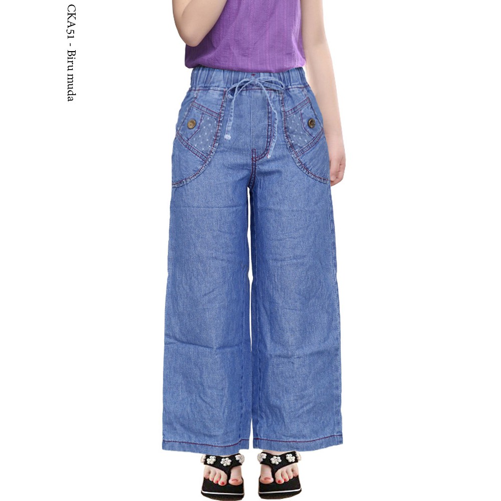 Celana Kulot Jeans Anak Celana Panjang Anak Perempuan Shopee Indonesia