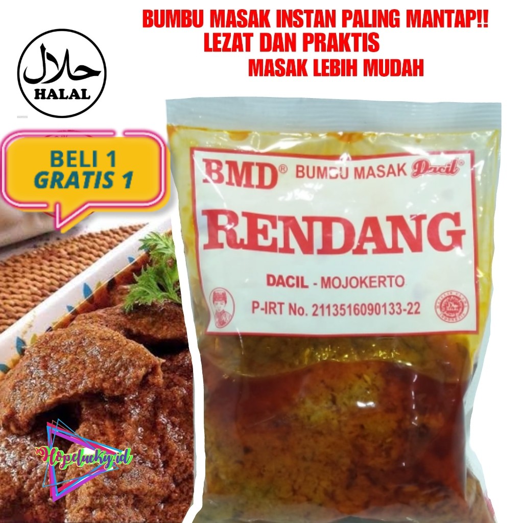 BUMBU RENDANG | BUMBU MASAK INSTAN ALAMI PRAKTIS ENAK TERLARIS | Shopee  Indonesia