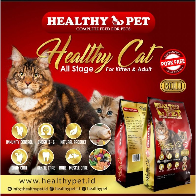 Jual Healthy Cat All Stage 1,5Kg Indonesia|Shopee Indonesia