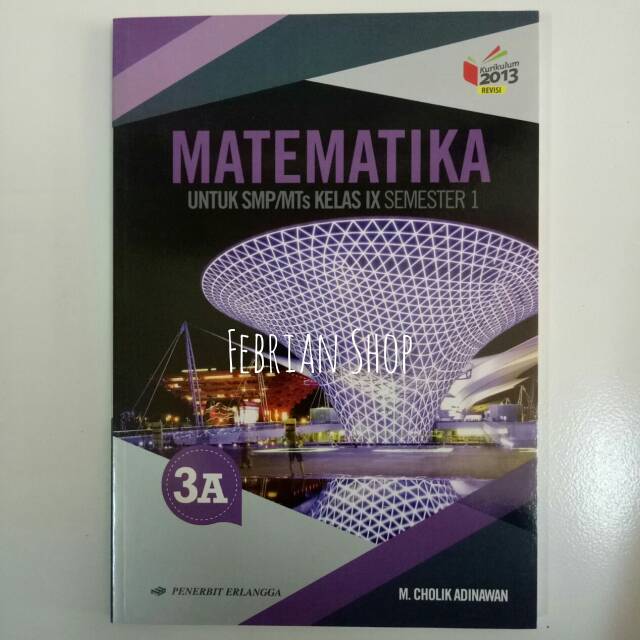Buku Matematika Erlangga Kelas 9 Dunia Sosial