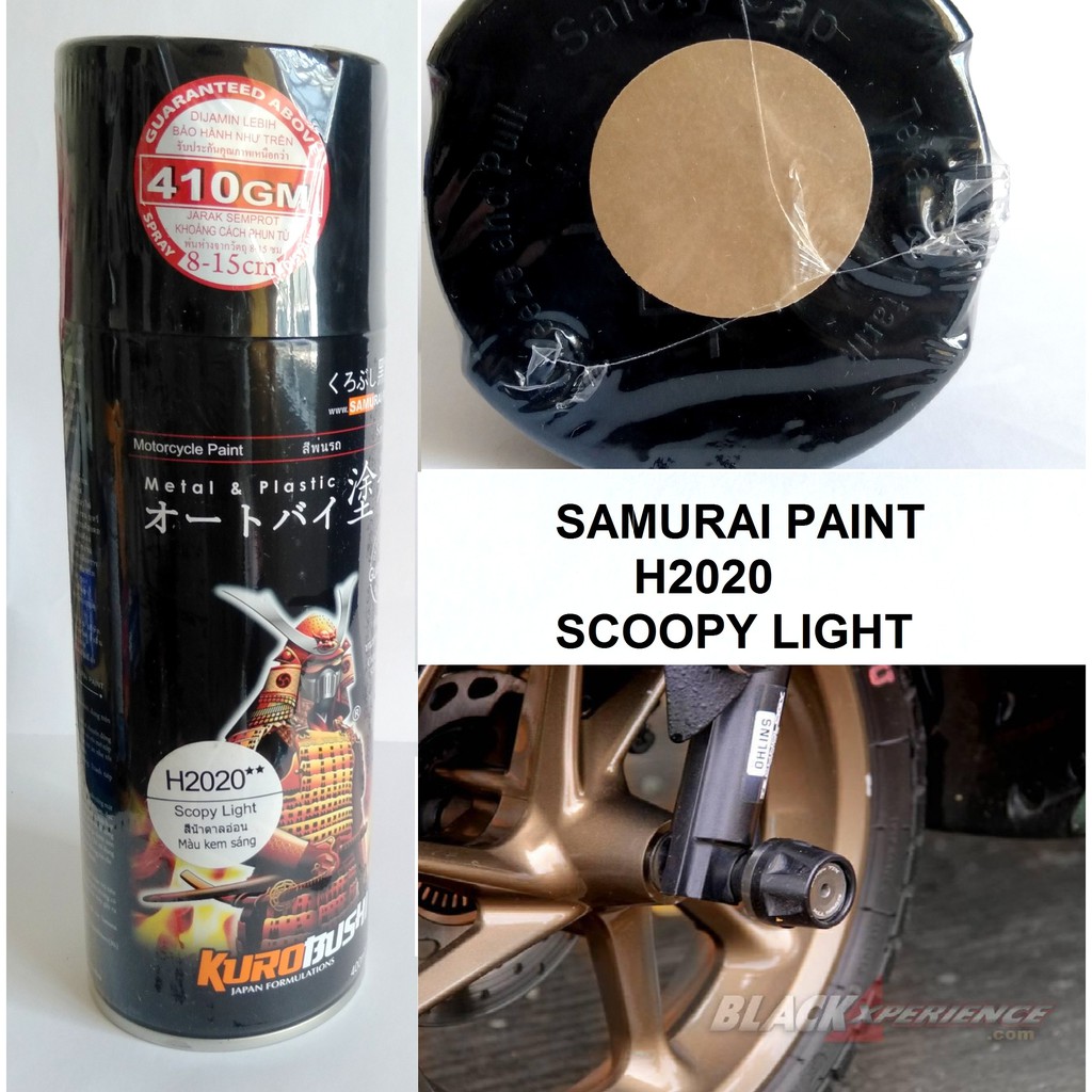 Jual Samurai Paint H2020 Scoopy Light Coklat Muda Mocha Scoopy Cat Semprot High Quality | Shopee Indonesia