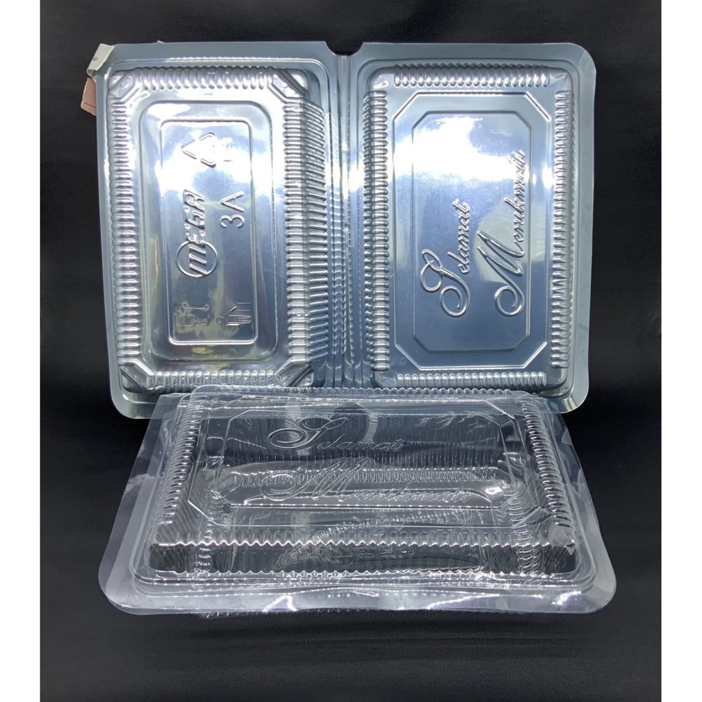 Plastik Mika Kue Mika Kotak Makanan Besar 3A 25pcs Shopee Indonesia