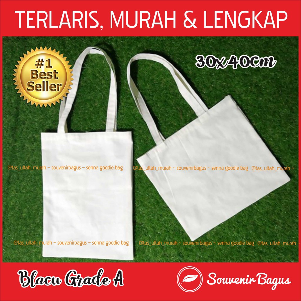 Tas Blacu Polos 30x40cm Ready Stock Murah Terlaris Shopee Indonesia