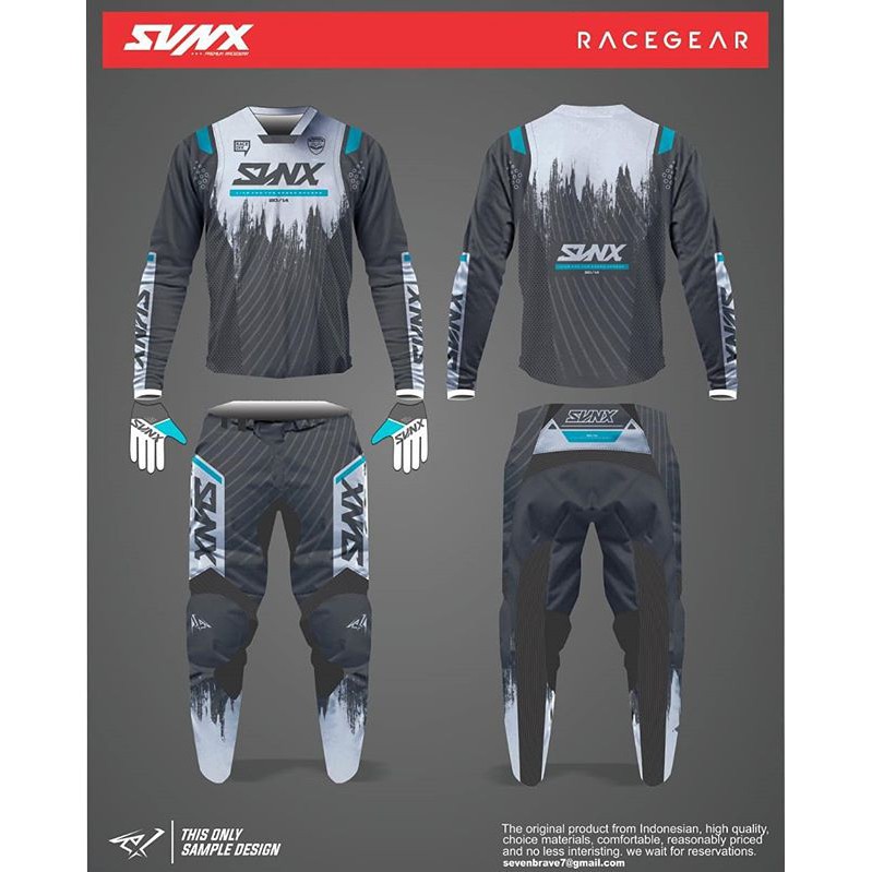 Jual Jersey Motocross Custom Desain Svnx Race Wear Original | Shopee Indonesia